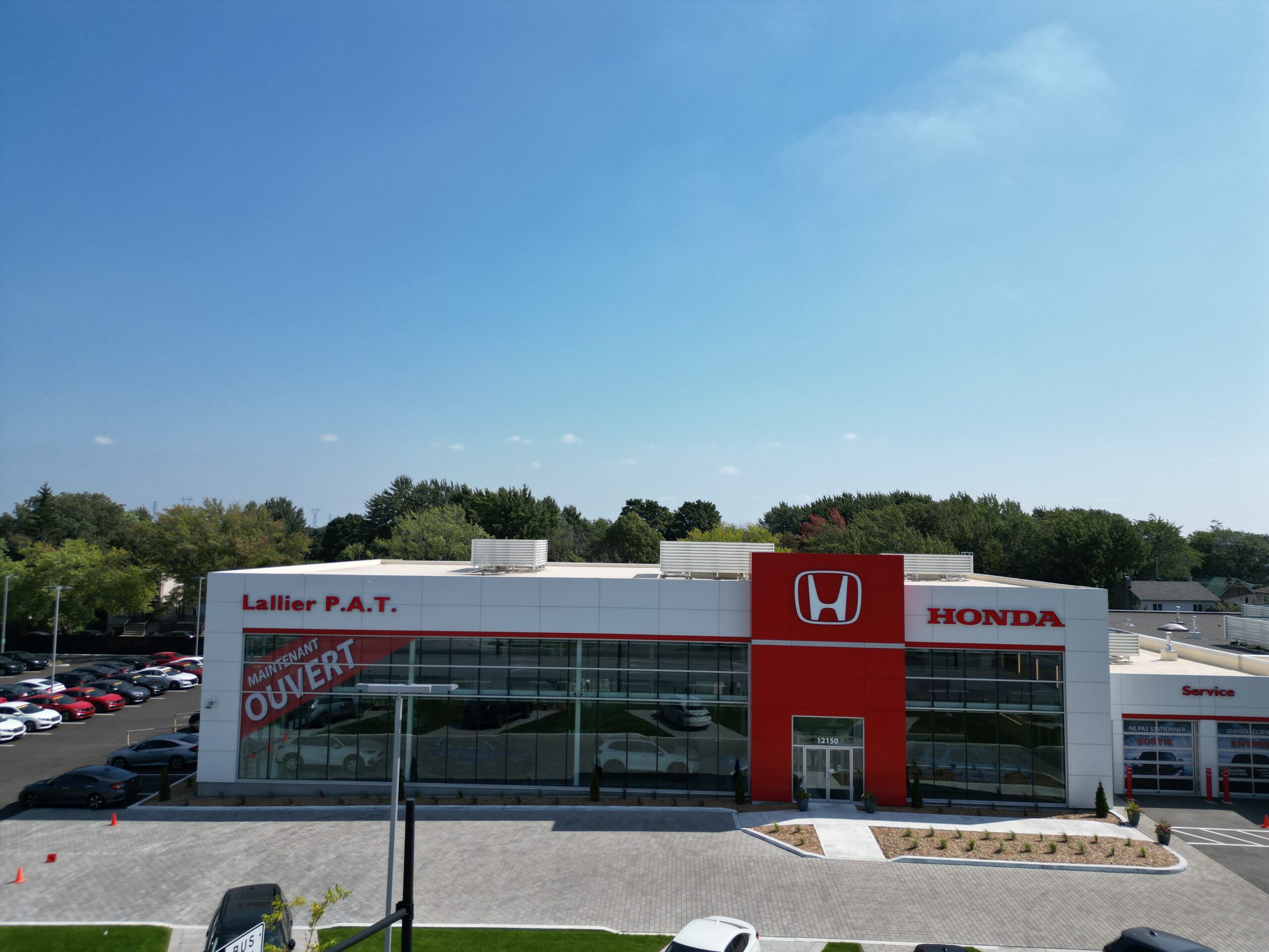 Agrandissement du concessionnaire Lallier Honda
