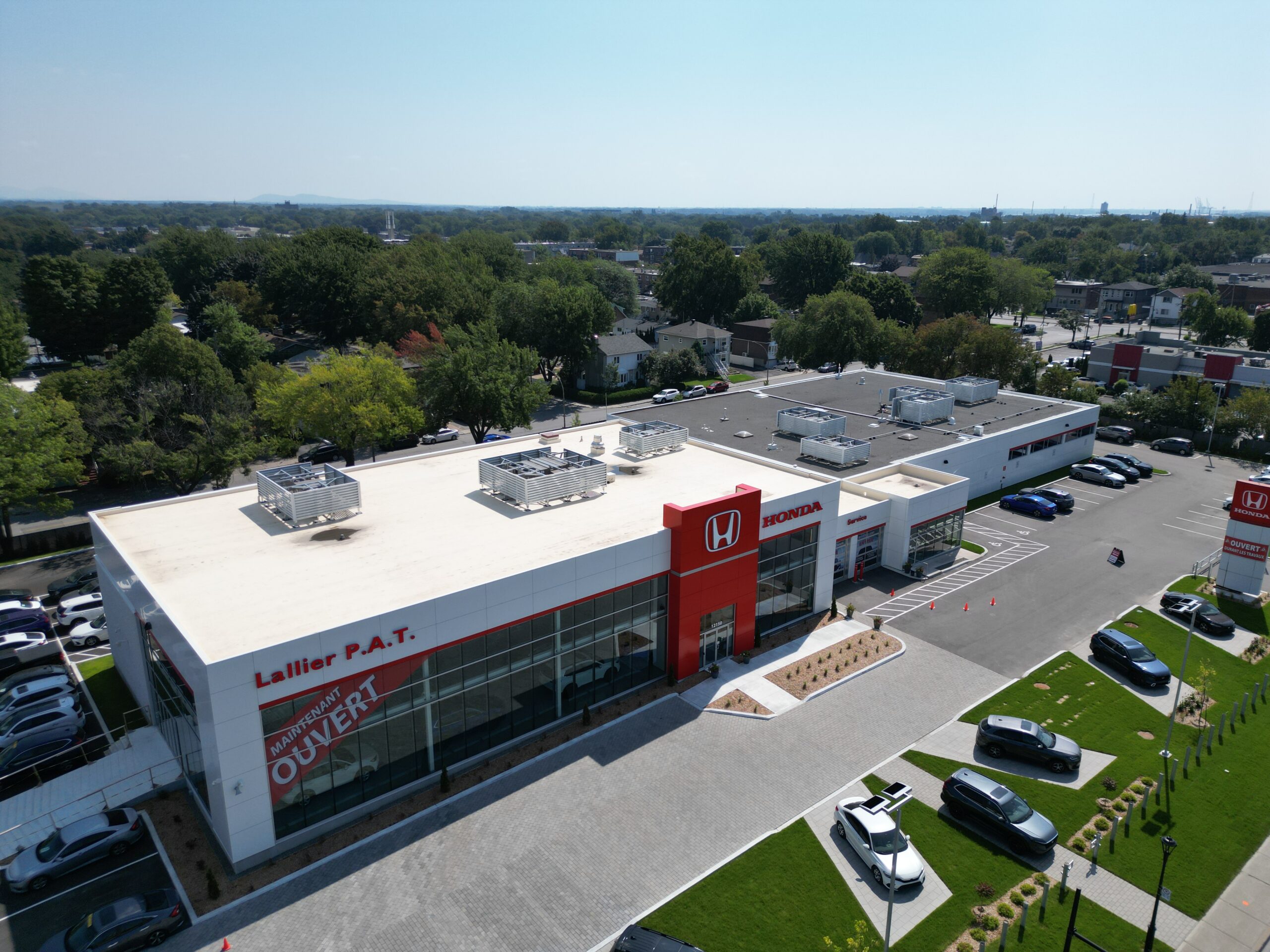 Agrandissement du concessionnaire Lallier Honda