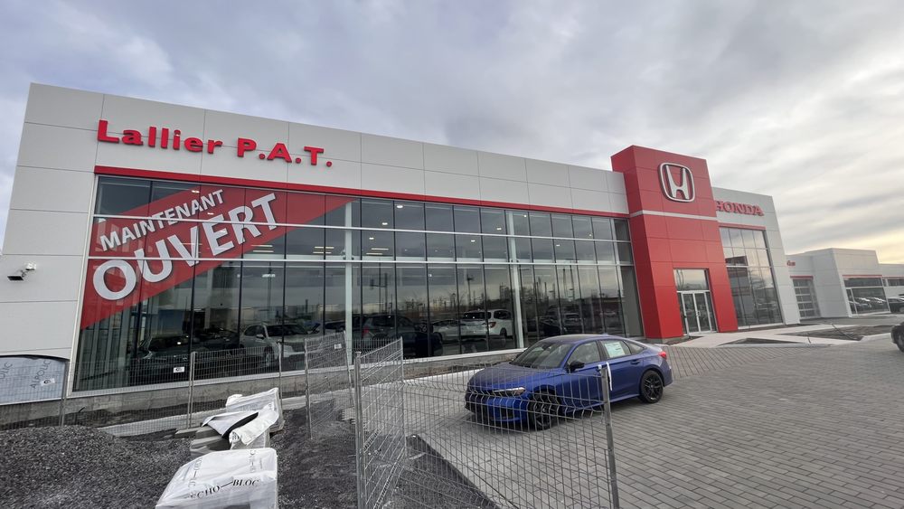 Agrandissement du concessionnaire Lallier Honda